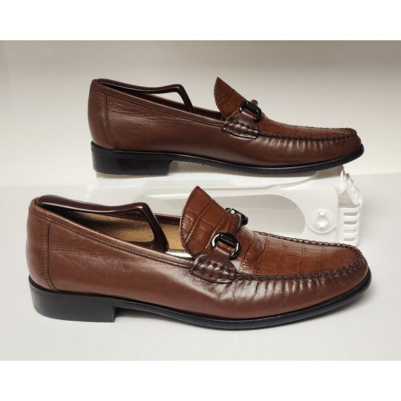 Florsheim Men's Brown Dress Loafer Shoes Size 10D - Picture 6 of 16